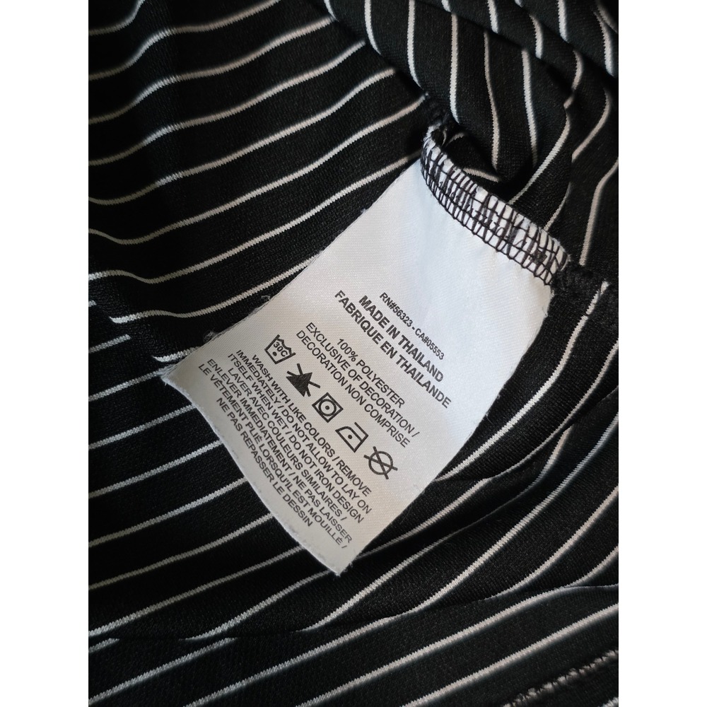 Nike Dri-FIT Golf Polo Shirt Mens XL Black White Striped AJ5482-010 Short Sleeve - Picture 6 of 7